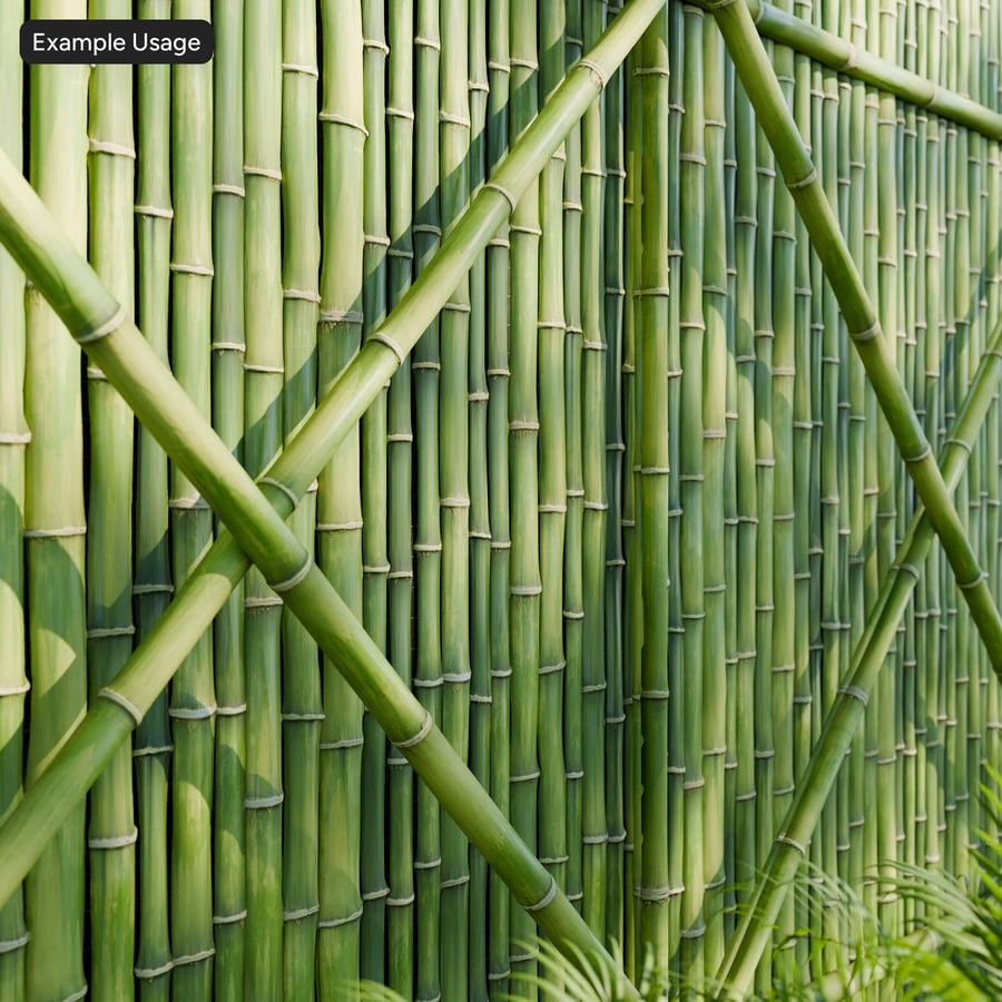 Bamboo Wall Texture, Yellowing Green