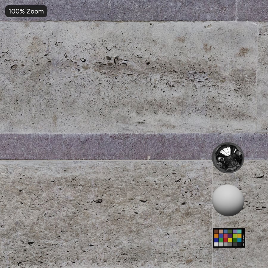 Travertine Tile Wall Texture, Purple Grey