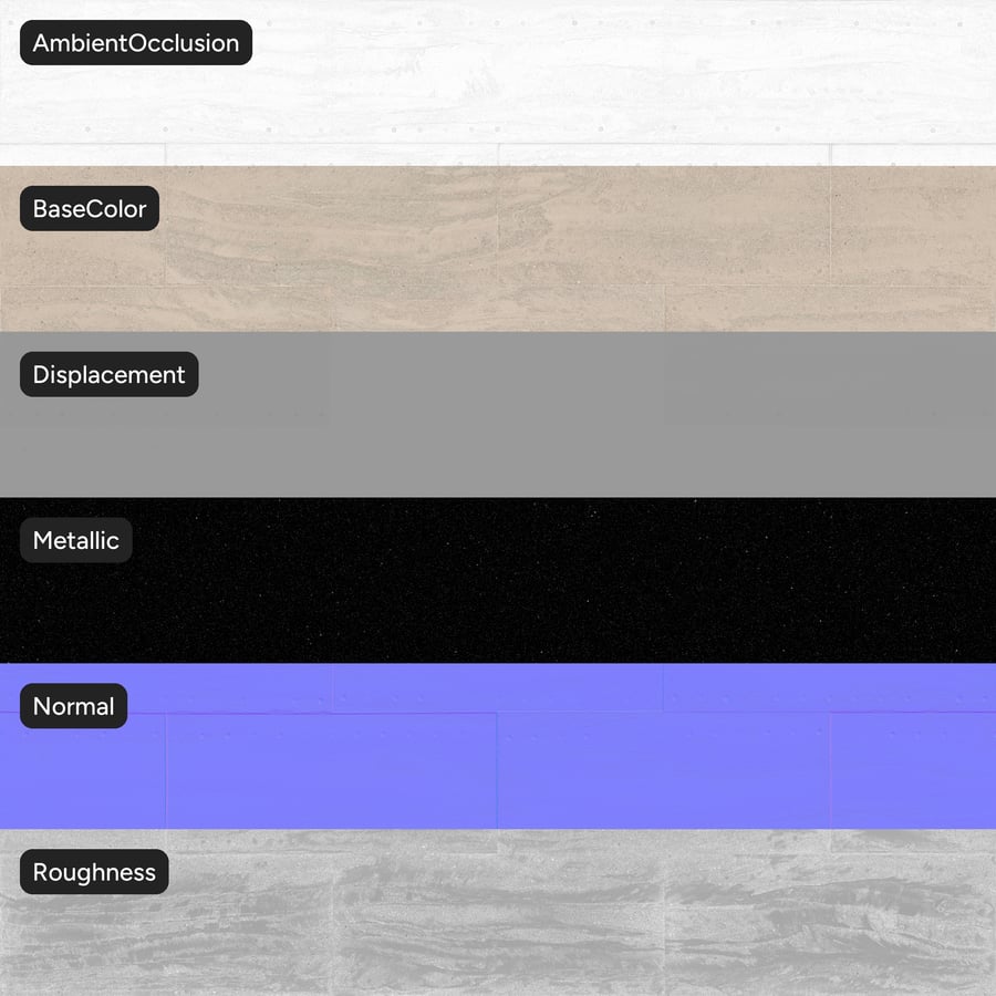 Sand Rammed Earth Block Texture, Beige
