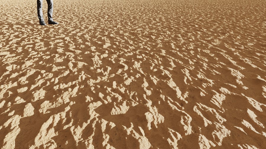 Deep Rippled Sand Texture