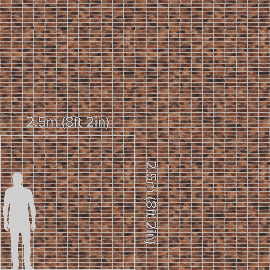 Stacked Burned Bricks Texture