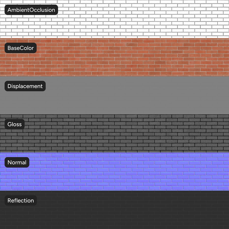 Running Bond Smooth Face Brick Wall Texture, Orange
