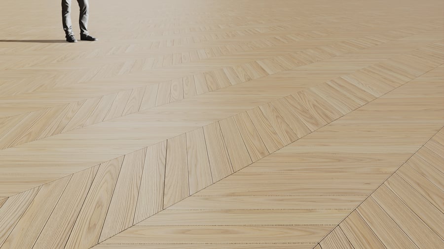 Chevron Ash Wood Board Texture, White