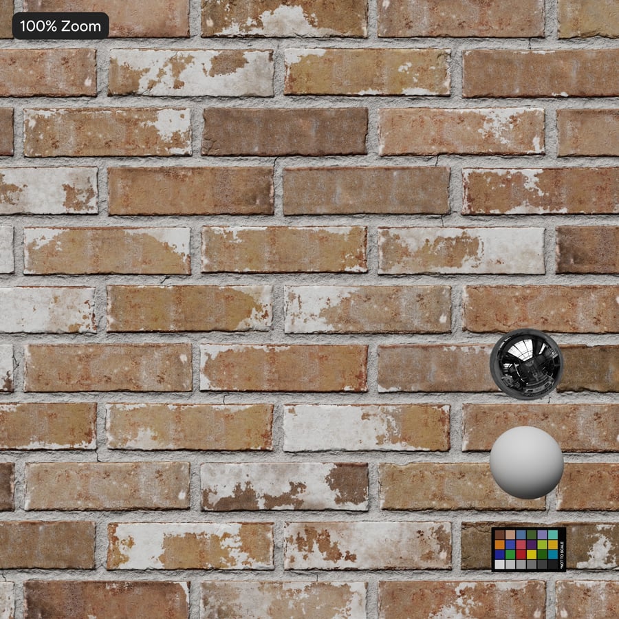 Texture de mur en briques récupérées posées en quinconce, beige