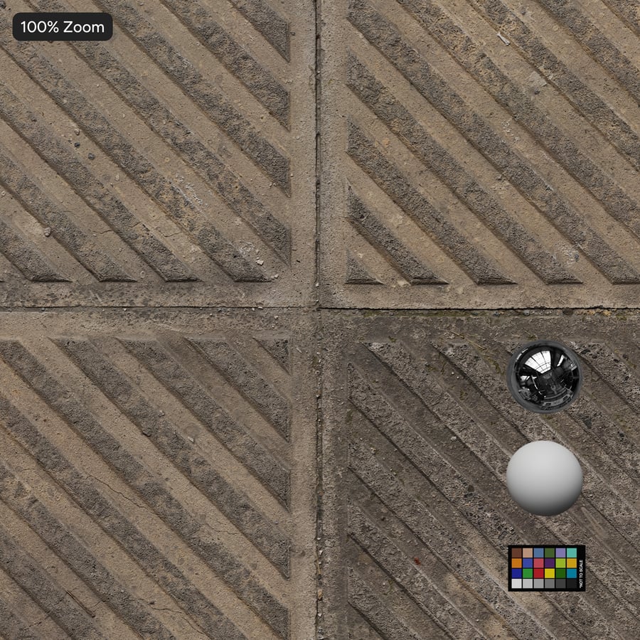 斜め溝入りコンクリート舗装ブロックのテクスチャ