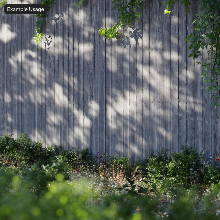 Weathered Vertical Timber Board Cladding Texture, Driftwood Grey