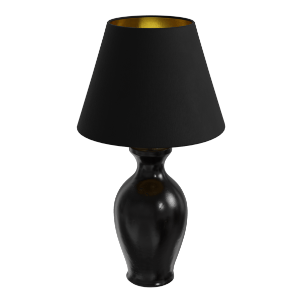 Eno Ceramic Danteur Mirror Shade Lamp Model, Black