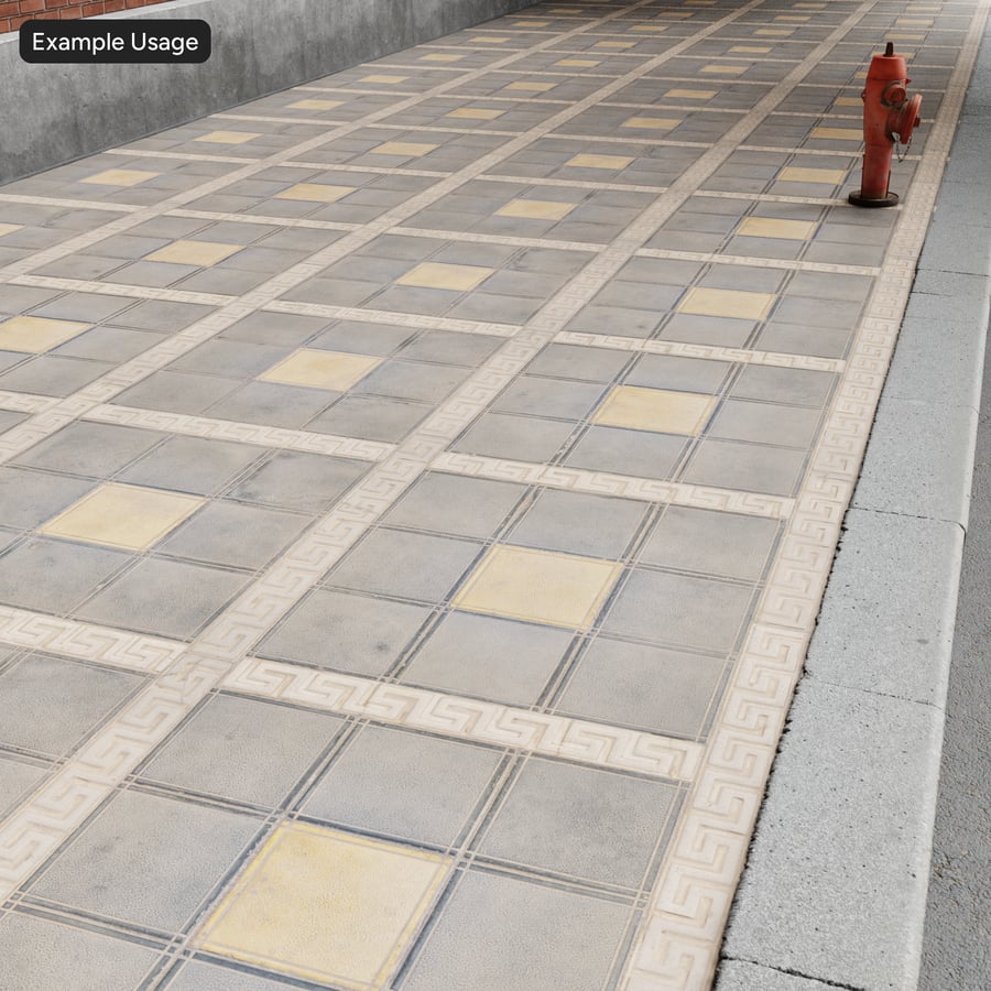 Texture de pavés décoratifs