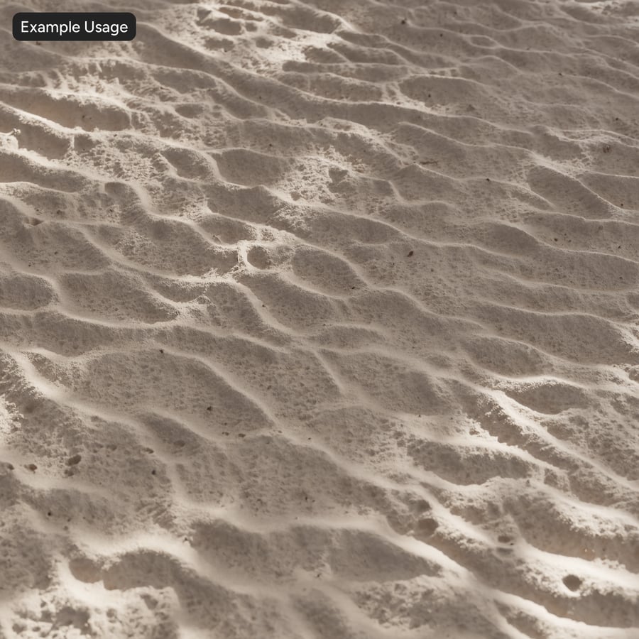 Textura de areia molhada ondulada