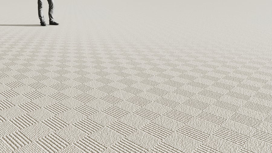 Checkerboard Loop Pile Carpet Flooring Texture, Tan