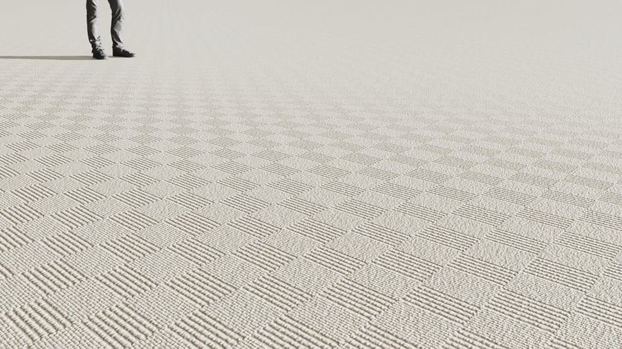 Textura de piso em carpete com padrão xadrez em loop, bege