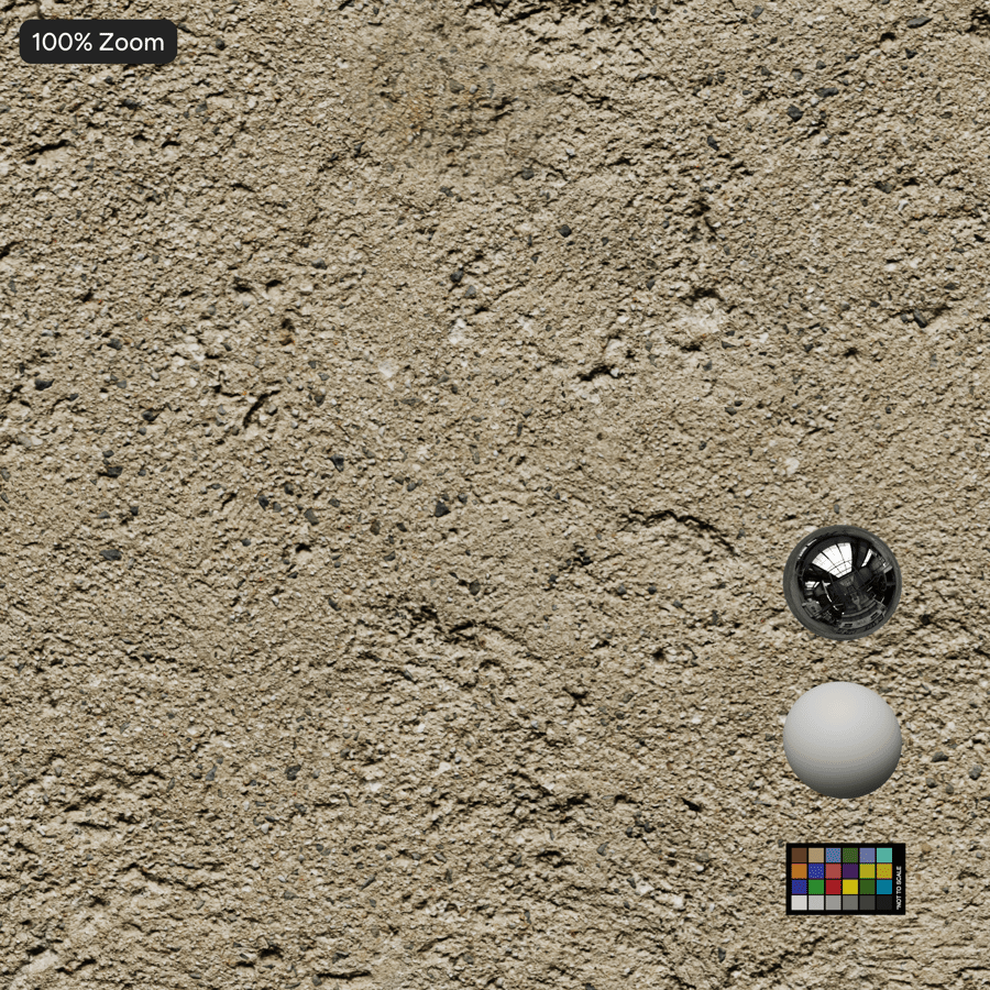 Coarse Aggregate Concrete Texture, Sandy Beige