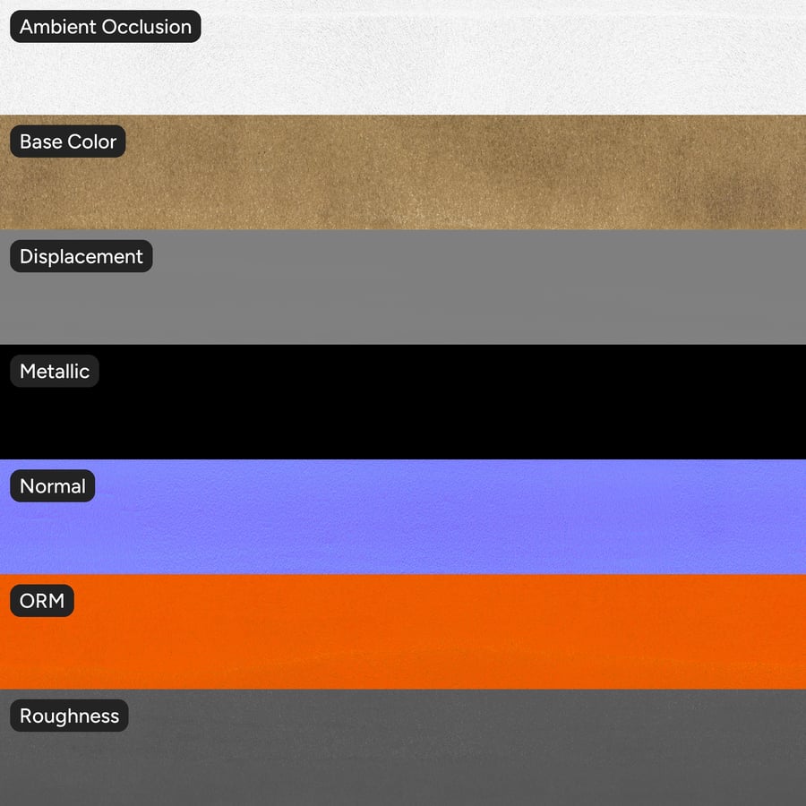 Gold Glazed Ceramic Pottery Texture