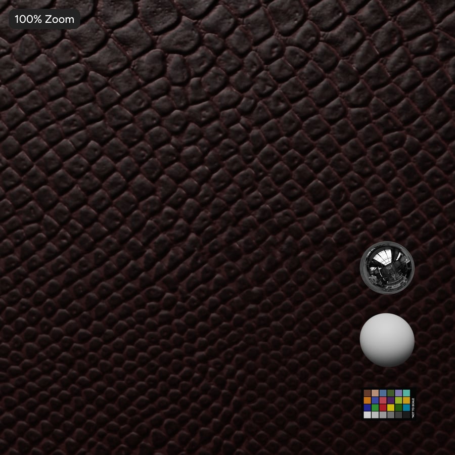 Faux Lizard Skin Leather Texture, Red