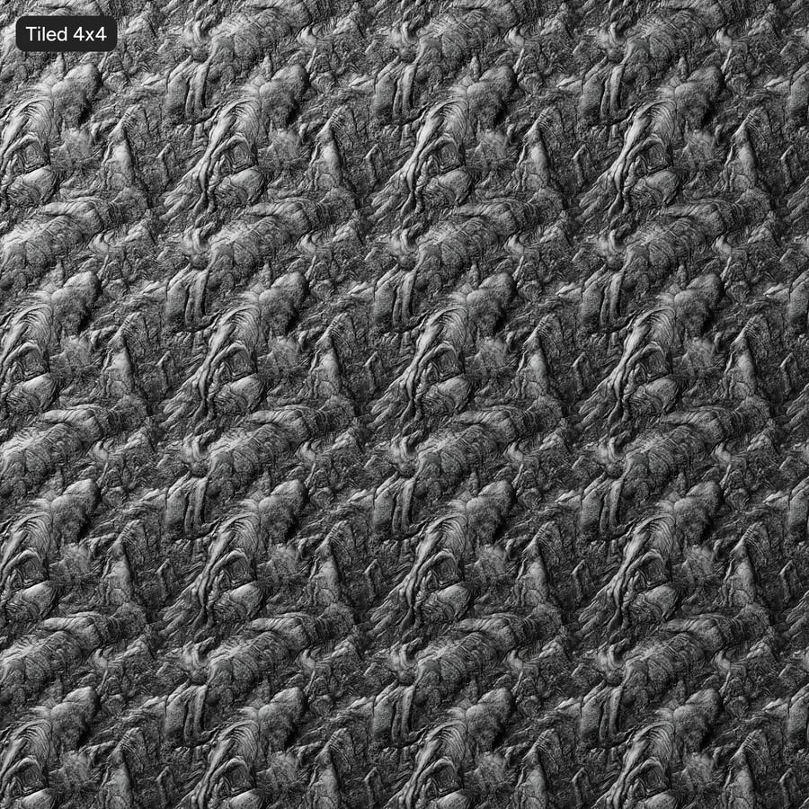 Dried Wave Lava Rock Texture