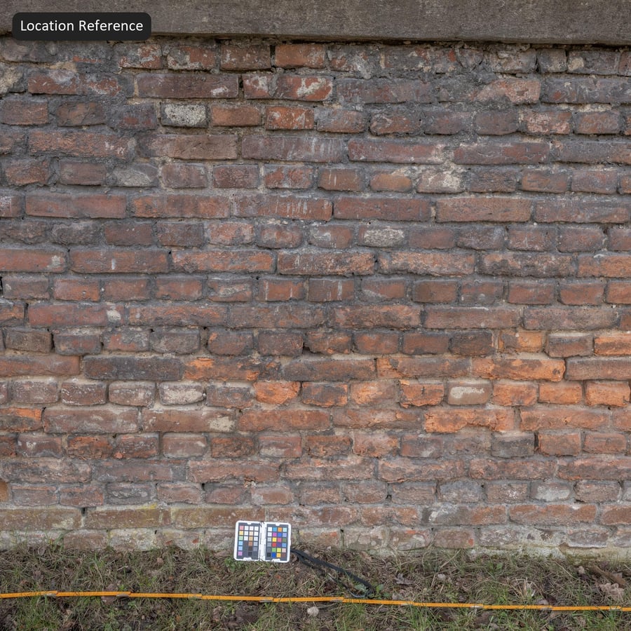 Yıpranmış Koşu Bağı Tuğla Duvar Dokusu, Kırmızı