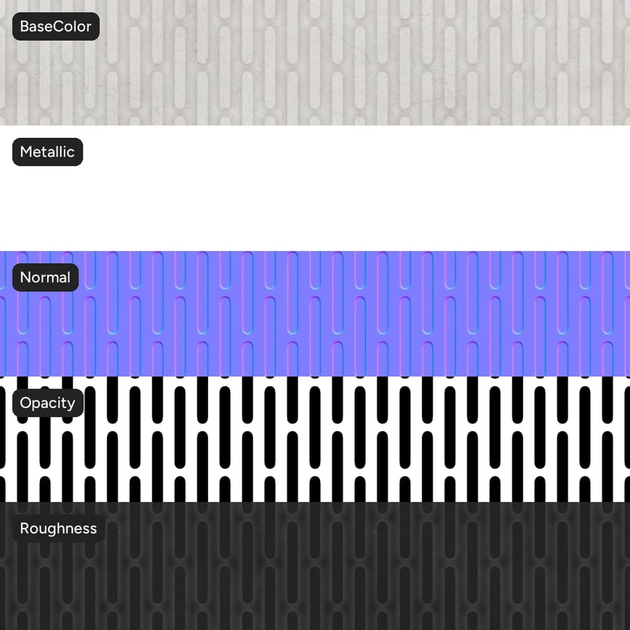 Running Slots Perforated Metal Texture