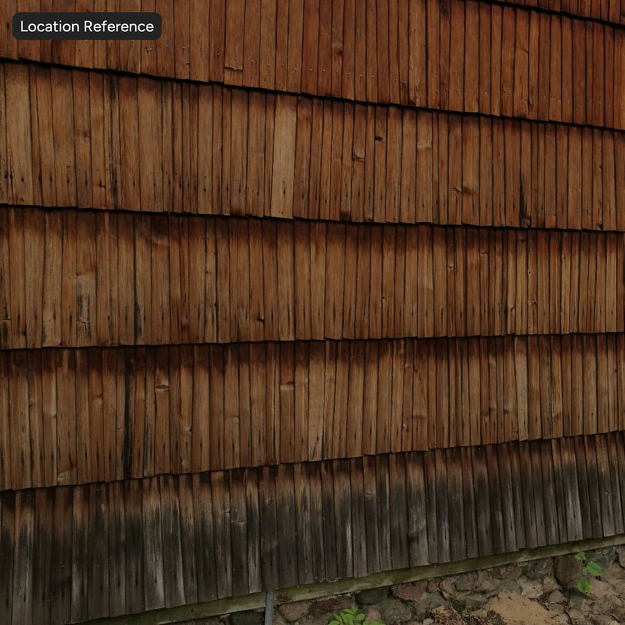 Texture de toiture en bois Shakes