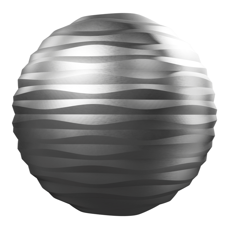 Tiefe Wellen Metallic Textures