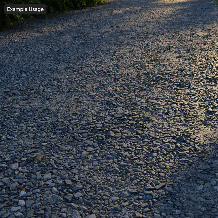 Texture de gros graviers