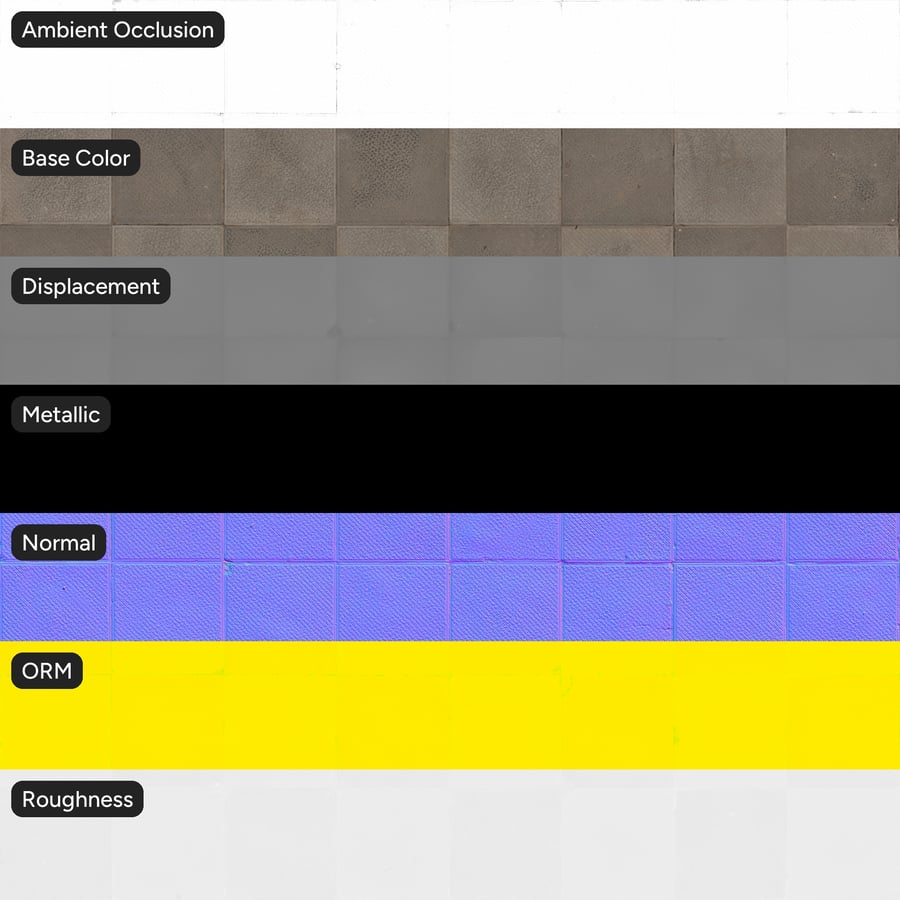 Čtvercová drážkovaná textura betonové dlažby