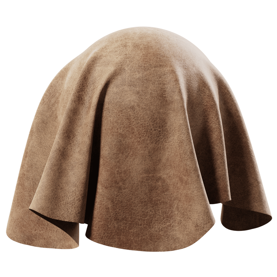 Tan Brown Textured PVC Leather Vinyl Fabric