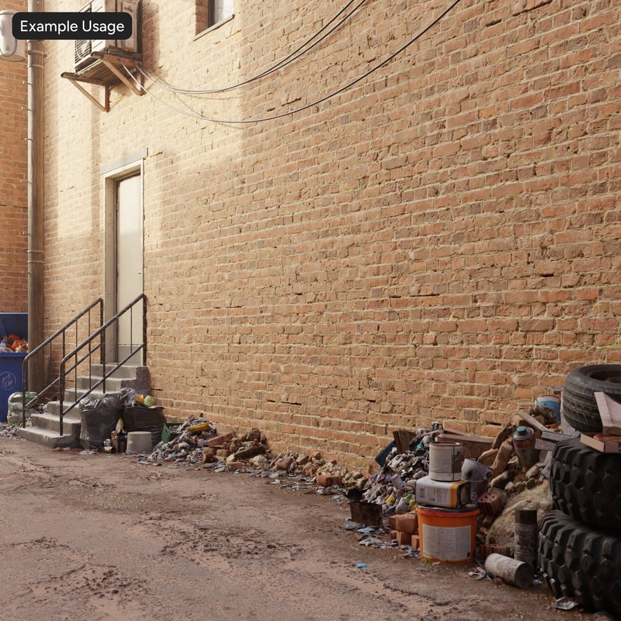 Old Fleming Bond Brick Wall Texture