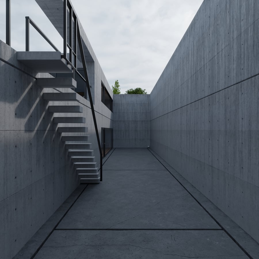 Sandstone Cliff Cloudy Sky Outdoor HDRI