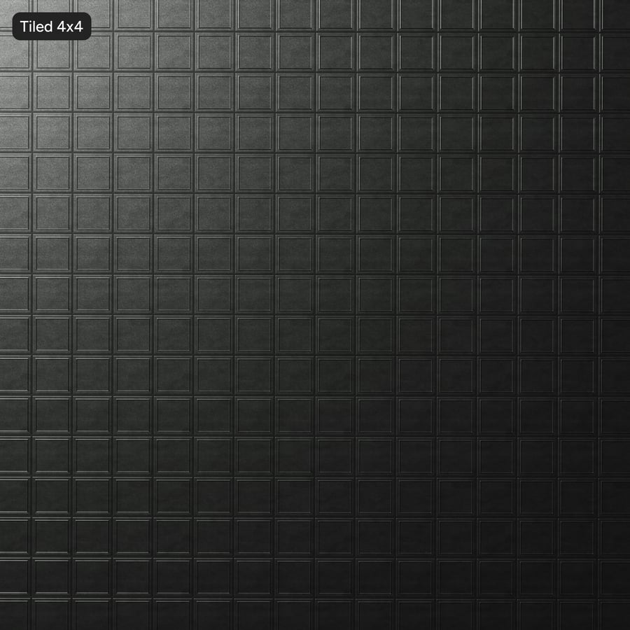 Dalle de faux plafond à panneaux, texture, noire