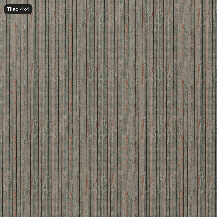 Verroeste, geschilderde metalen poorttextuur