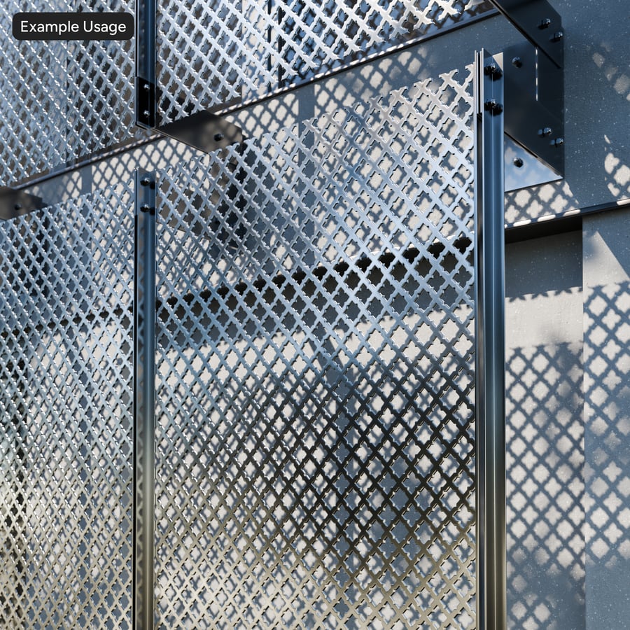 Star Perforated Metal Texture