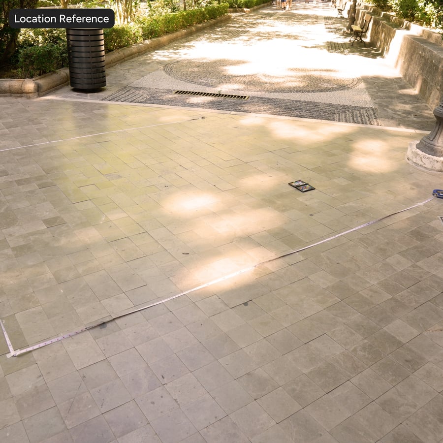 Matte Square Marble Tile Texture