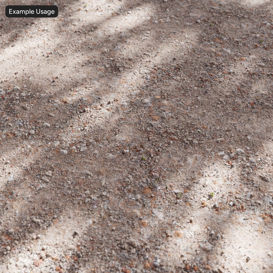 Texture de chemin de terre et de gravier