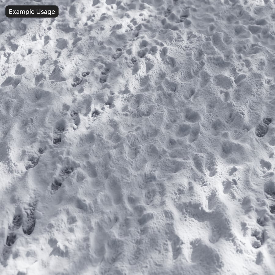 Zwei-Wege-Fußabdrücke Schnee-Textur