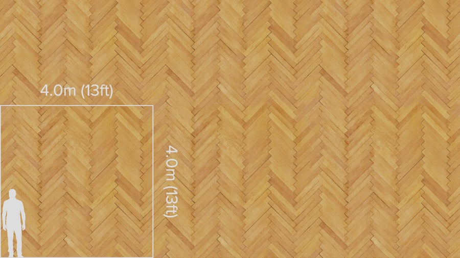 Herringbone Natural Wood Flooring Texture, Warm Tan