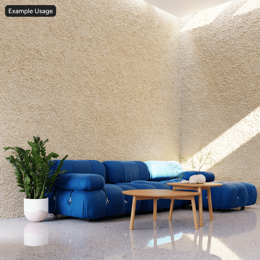 Rough Cast Stucco Wall Texture, Sandy Beige