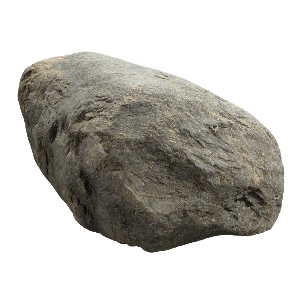 Soğuk Tonlu Pürüzsüz Büyük Kaya Boulder Modeli