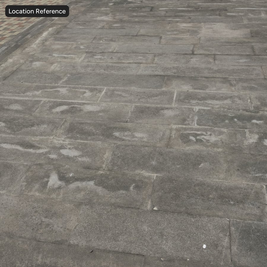 Textura de pavimento danificado pela água, carvão