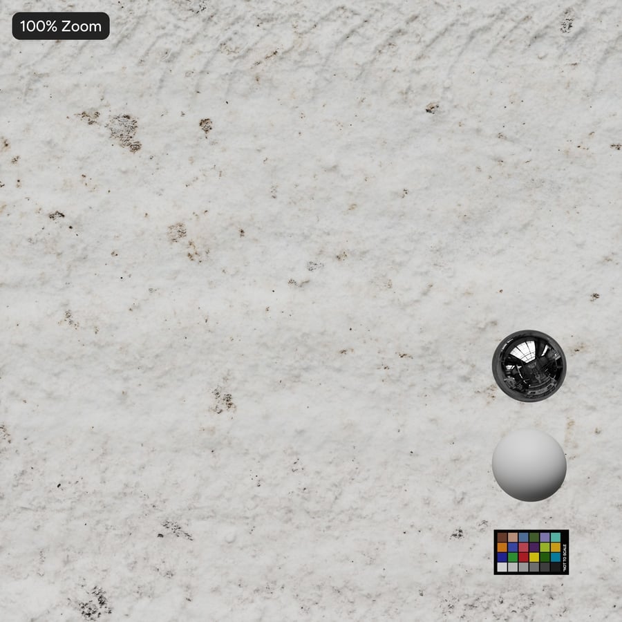 Poliigon Ground Snow Road 10396