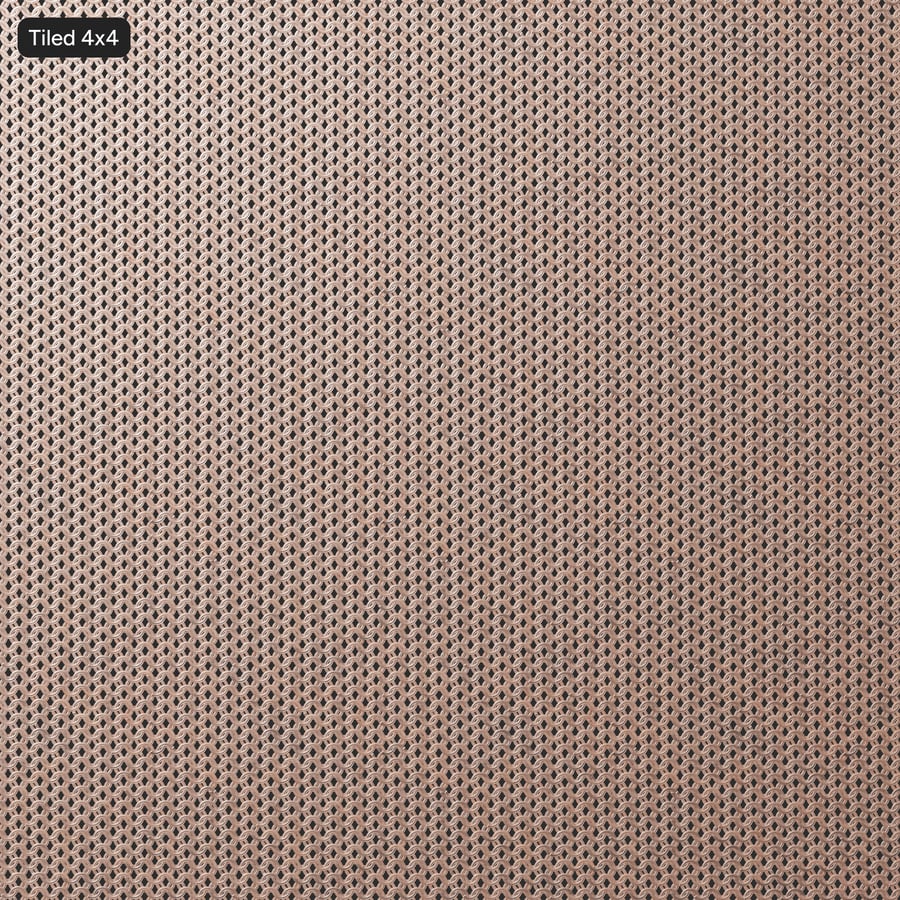 Textura de malha de cobre achatada
