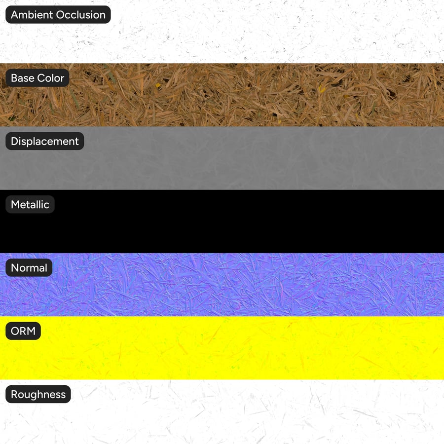 Textura de hojas de bambú caídas en el suelo