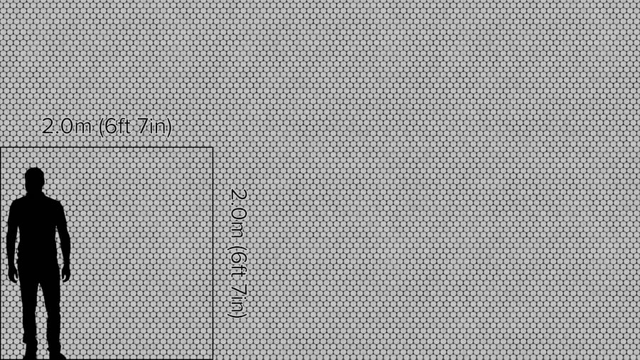 Textura de azulejo cerâmico brilhante redondo, branco prateado