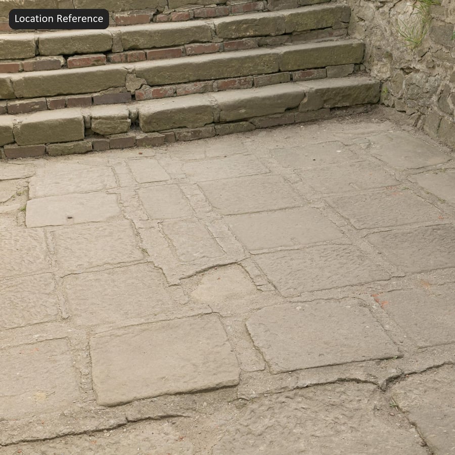 Textúra starého kamenného chodníka