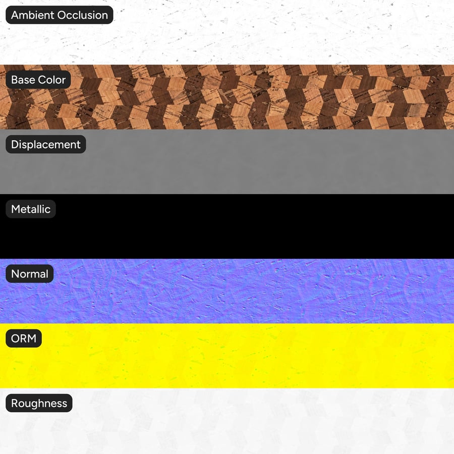 Textura têxtil em cortiça Chevron