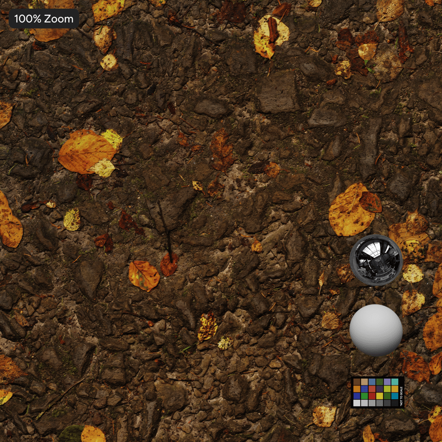 Herfstbladeren op rotsachtige ondergrond Textuur