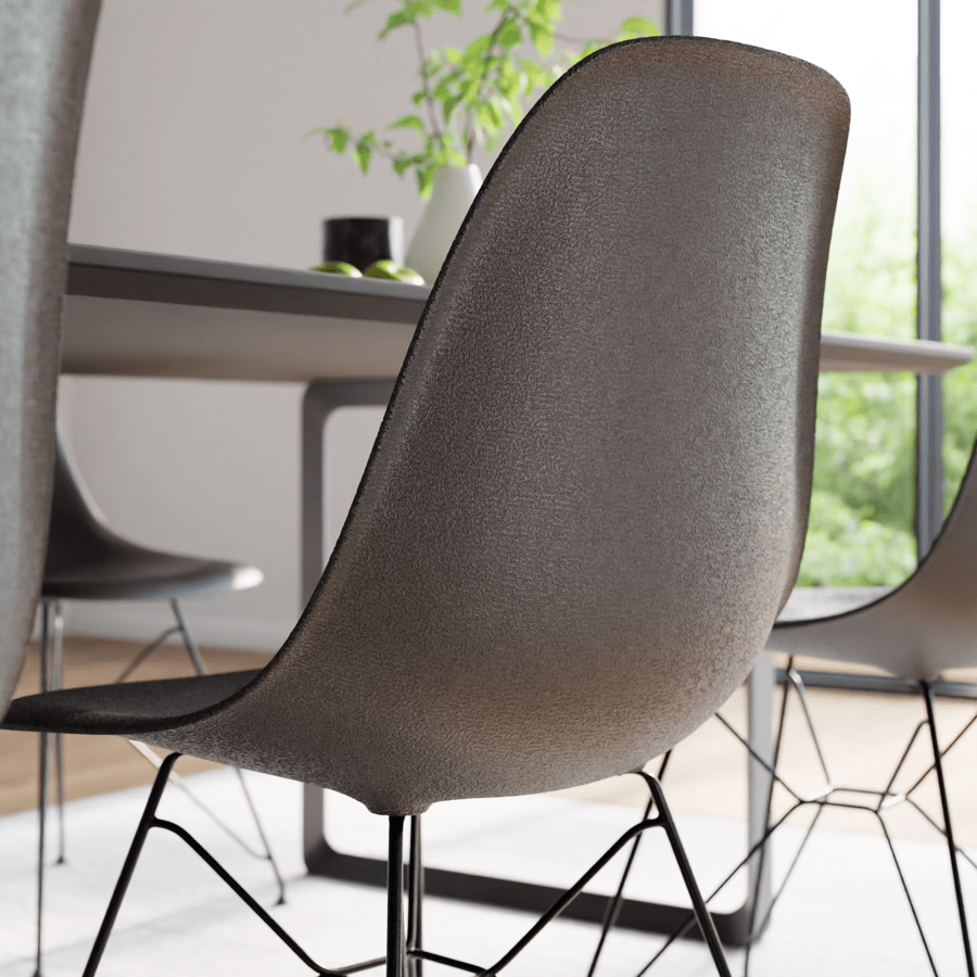 Textura de plástico preto com molde de grão profundo, preto