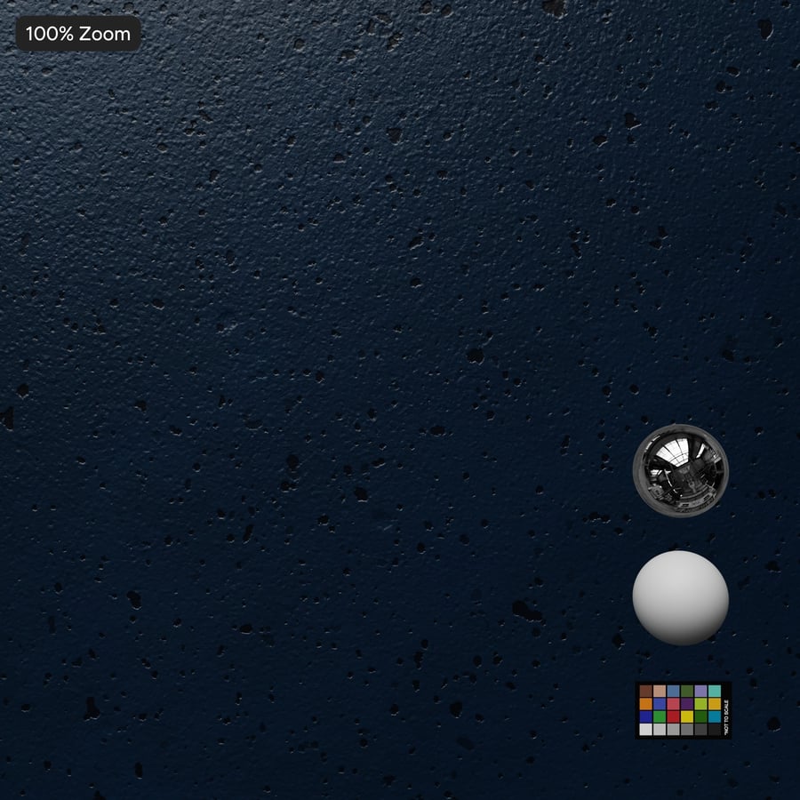 Ink Spotted Glazed Ceramic Pottery Texture, Blue