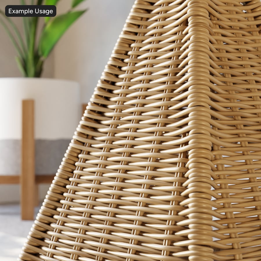 Unwrapped Wicker Texture, Brown Striped