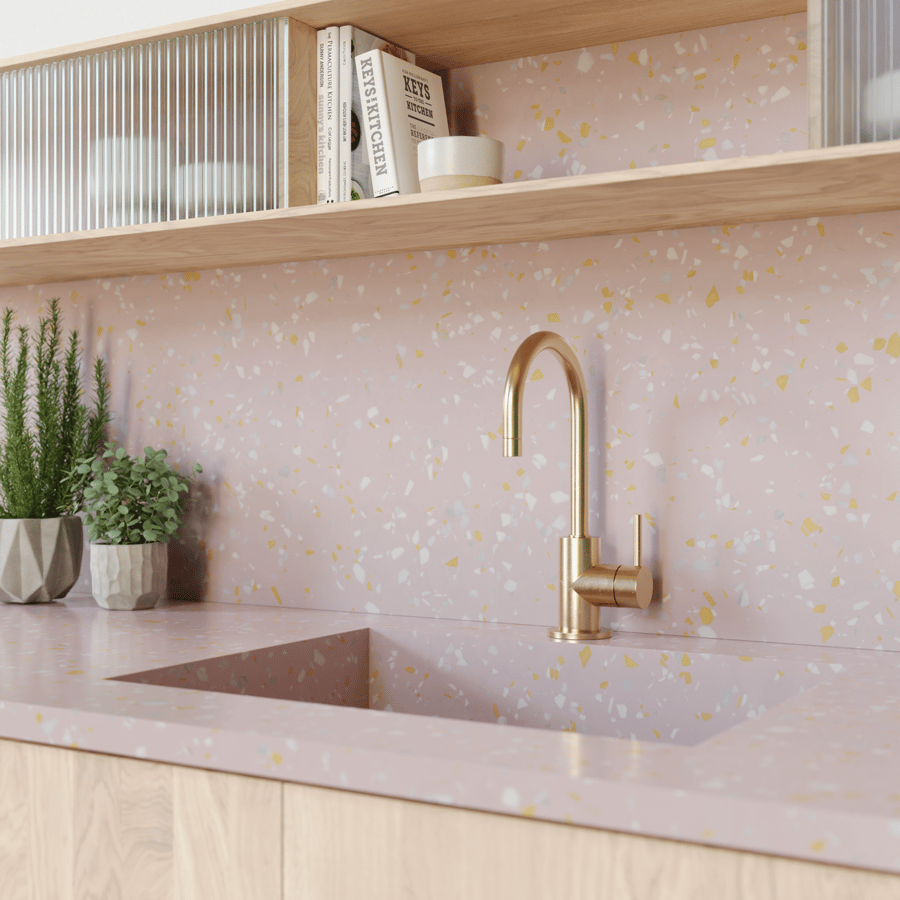 Speckled Princess Terrazzo Texture, Pink