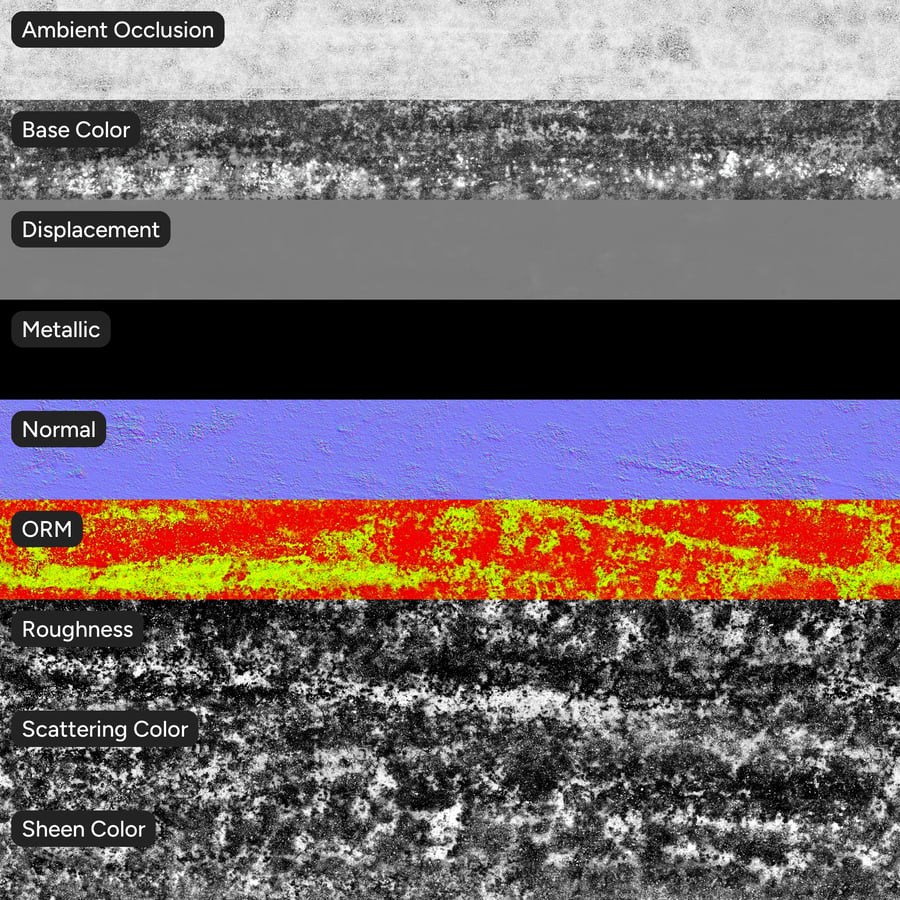 Snowy Asphalt Texture